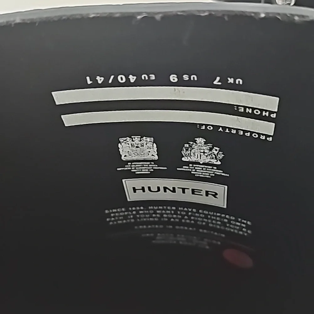 Black Shiny Hunter Size 9 Boots - Picture 4 of 8